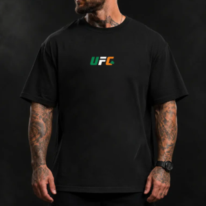 Men’s White UFC Freedom 250 Kotinos T-Shirt Model