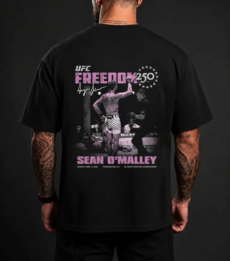 Men’s UFC 329 Black Conor McGregor T-Shirt Model
