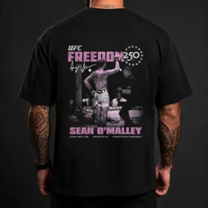 Men’s UFC 329 Black Conor McGregor T-Shirt Model