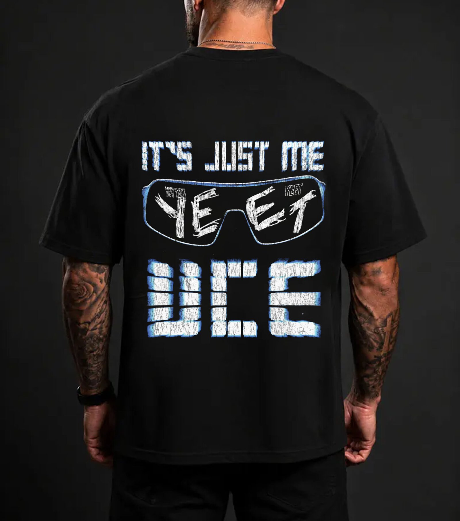 Black UFC Freedom 250 Stars T-shirt model wear