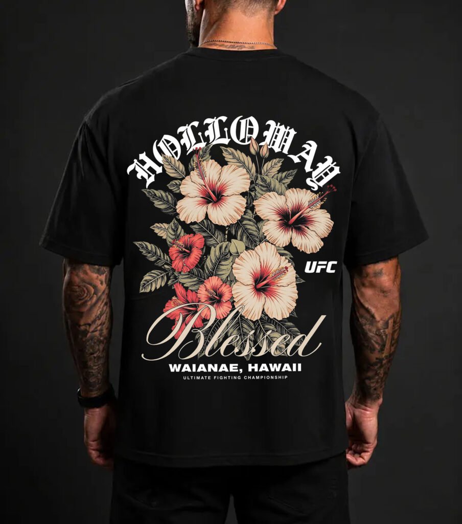 Men’s Navy UFC Freedom 250 Patch T-Shirt Model