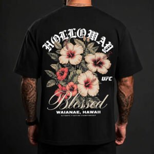 Men’s Navy UFC Freedom 250 Patch T-Shirt Model