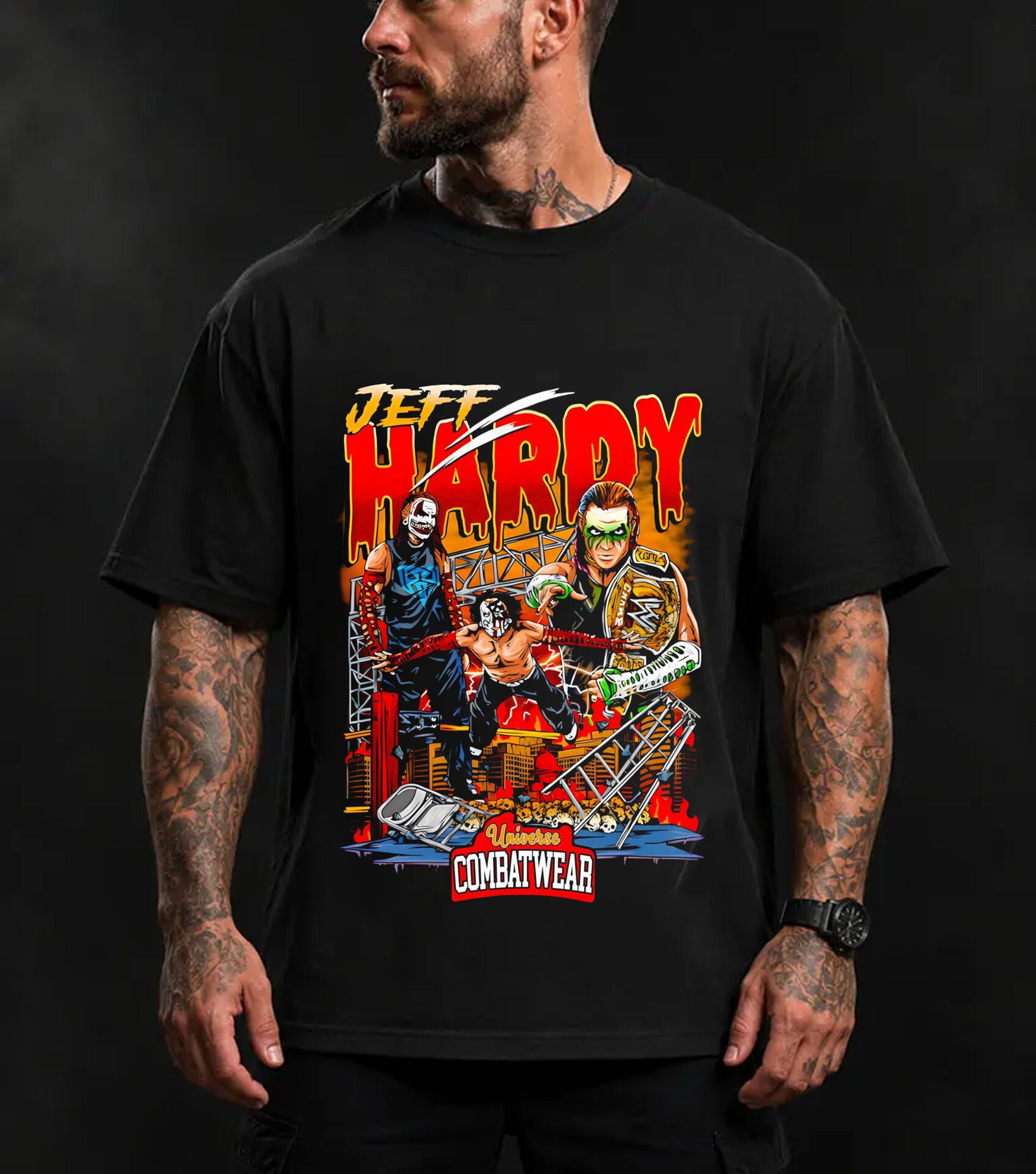 Charles Oliveira oversized UFC T-shirt model wear