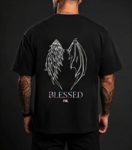 Max Holloway Blessed Wings Shirt Model