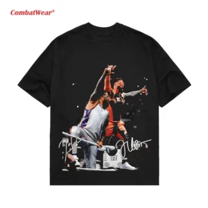 Black Jey Uso Shirt featuring Jey Uso and Jimmy Uso together in the ring
