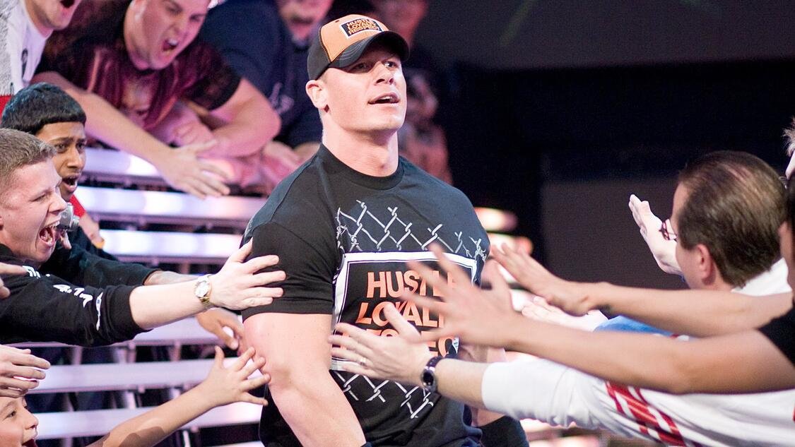 John Cena makes his surprise return at the 2008 Royal Rumble