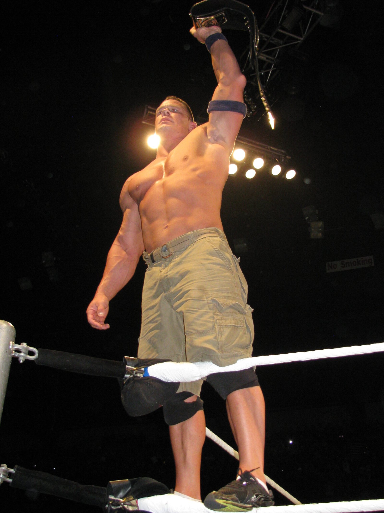 John Cena holding the WWE Championship in 2013