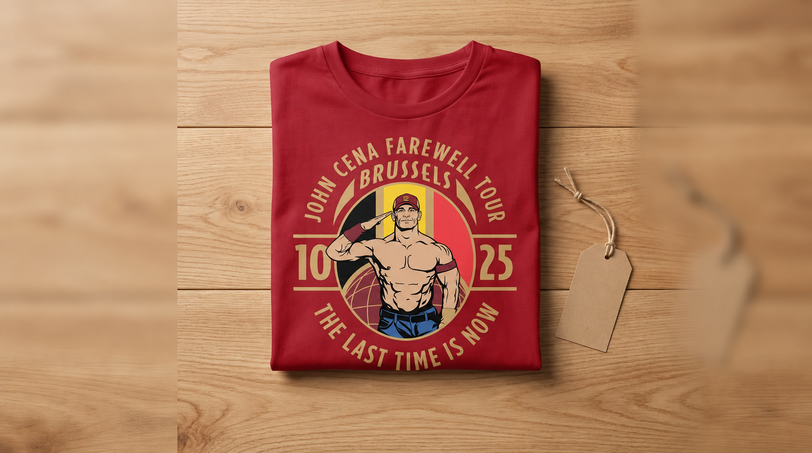 John Cena Brussels Shirt clean flat lay product view