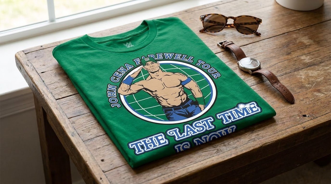 John Cena Dallas Shirt green farewell tour graphic
