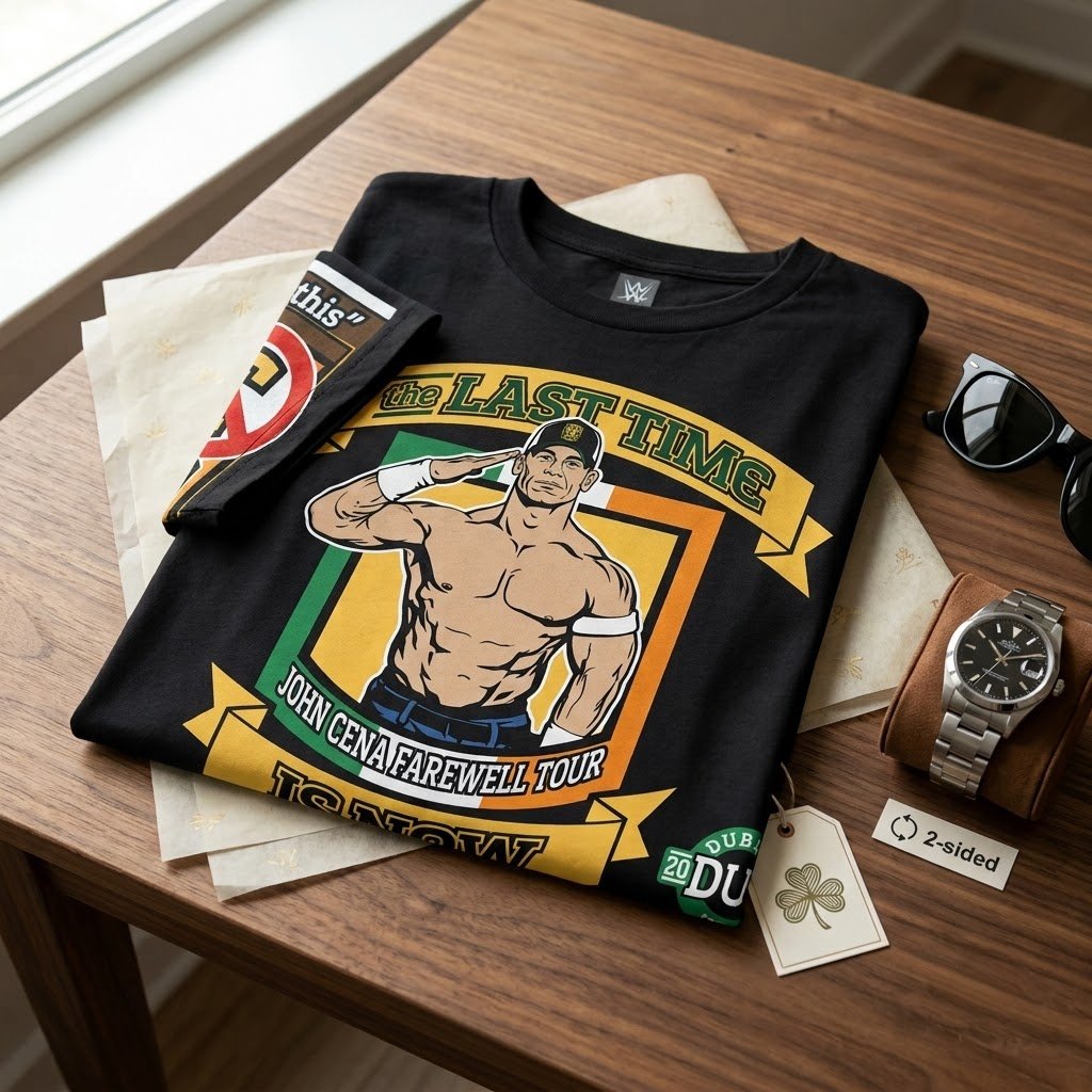 John Cena Dublin Shirt black farewell tour product view