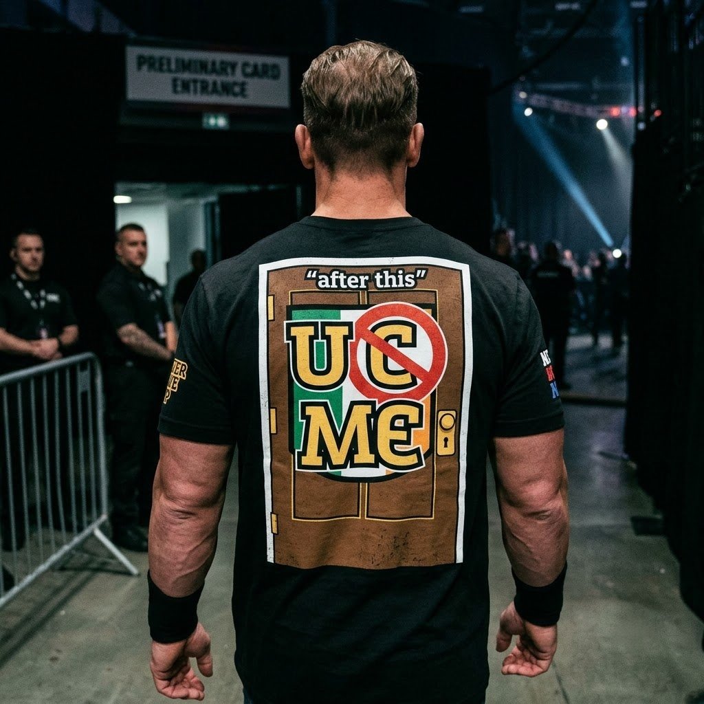John Cena Dublin Shirt Never Give Up detail