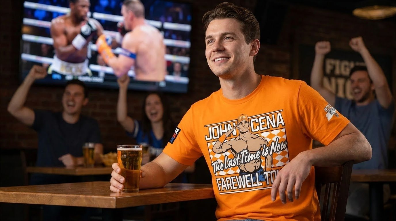John Cena Knoxville graphic shirt worn for an everyday fan look.