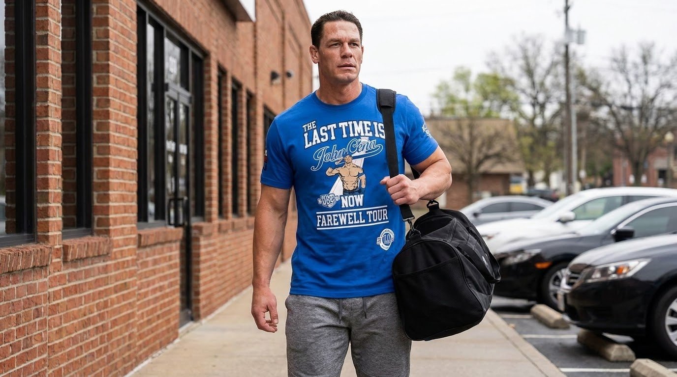 John Cena Los Angeles Shirt blue front graphic