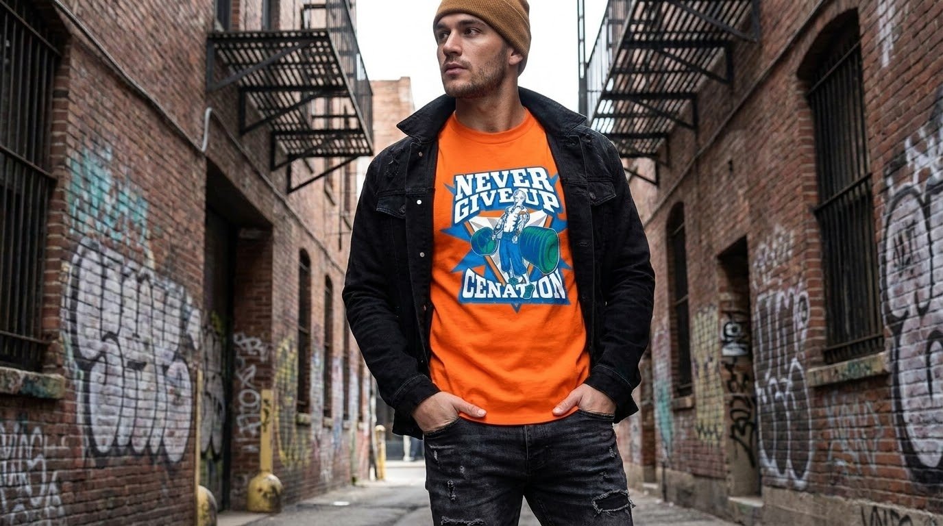 John Cena Shirts orange graphic view