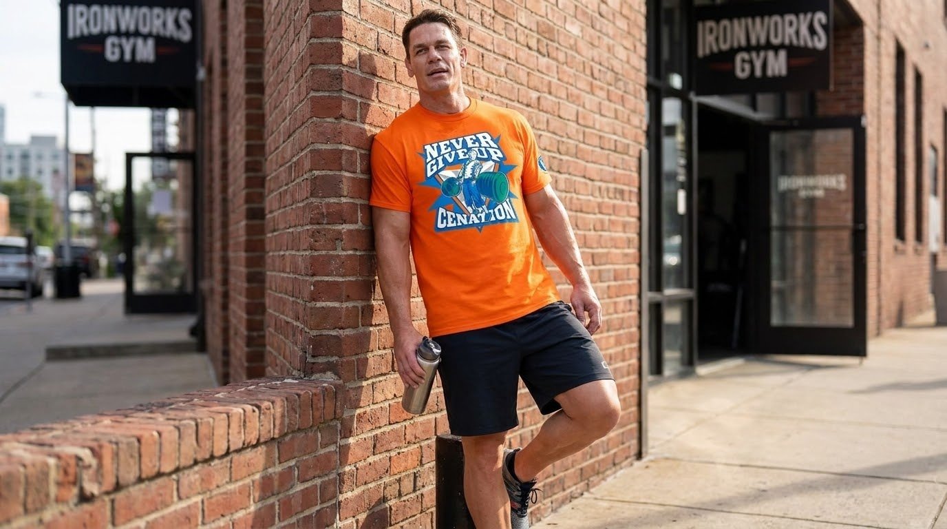John Cena Shirts orange casual outfit