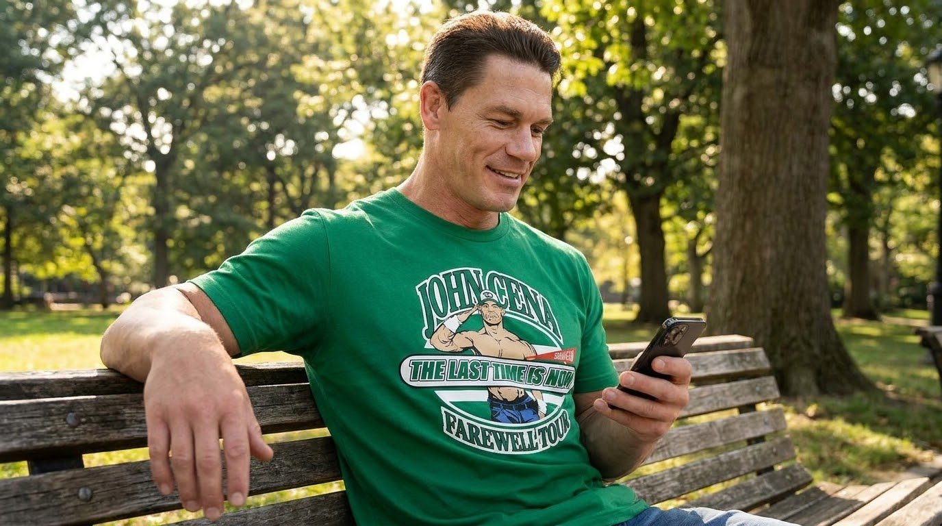 John Cena New Jersey Shirt Cena versus Cody Rhodes Street Fight