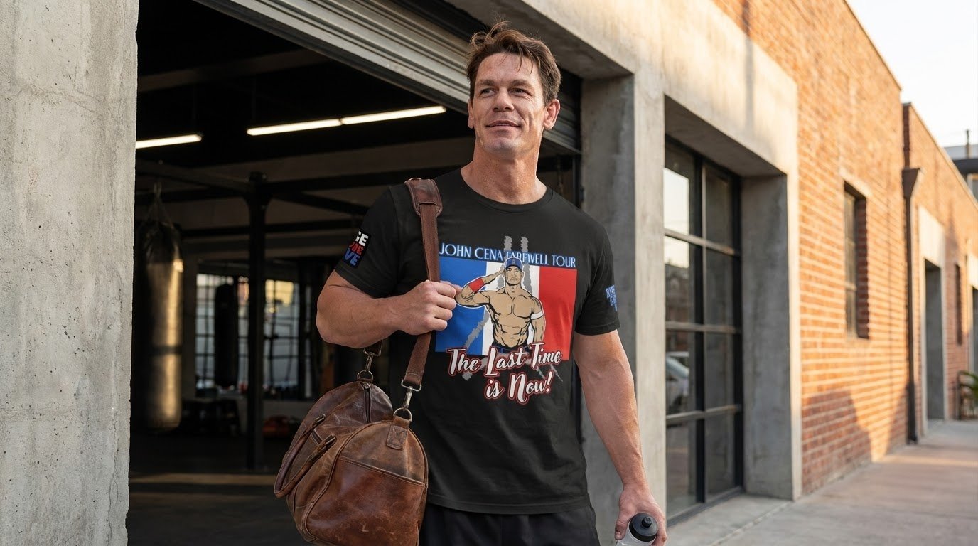John Cena Paris Shirt Cena versus Logan Paul farewell match