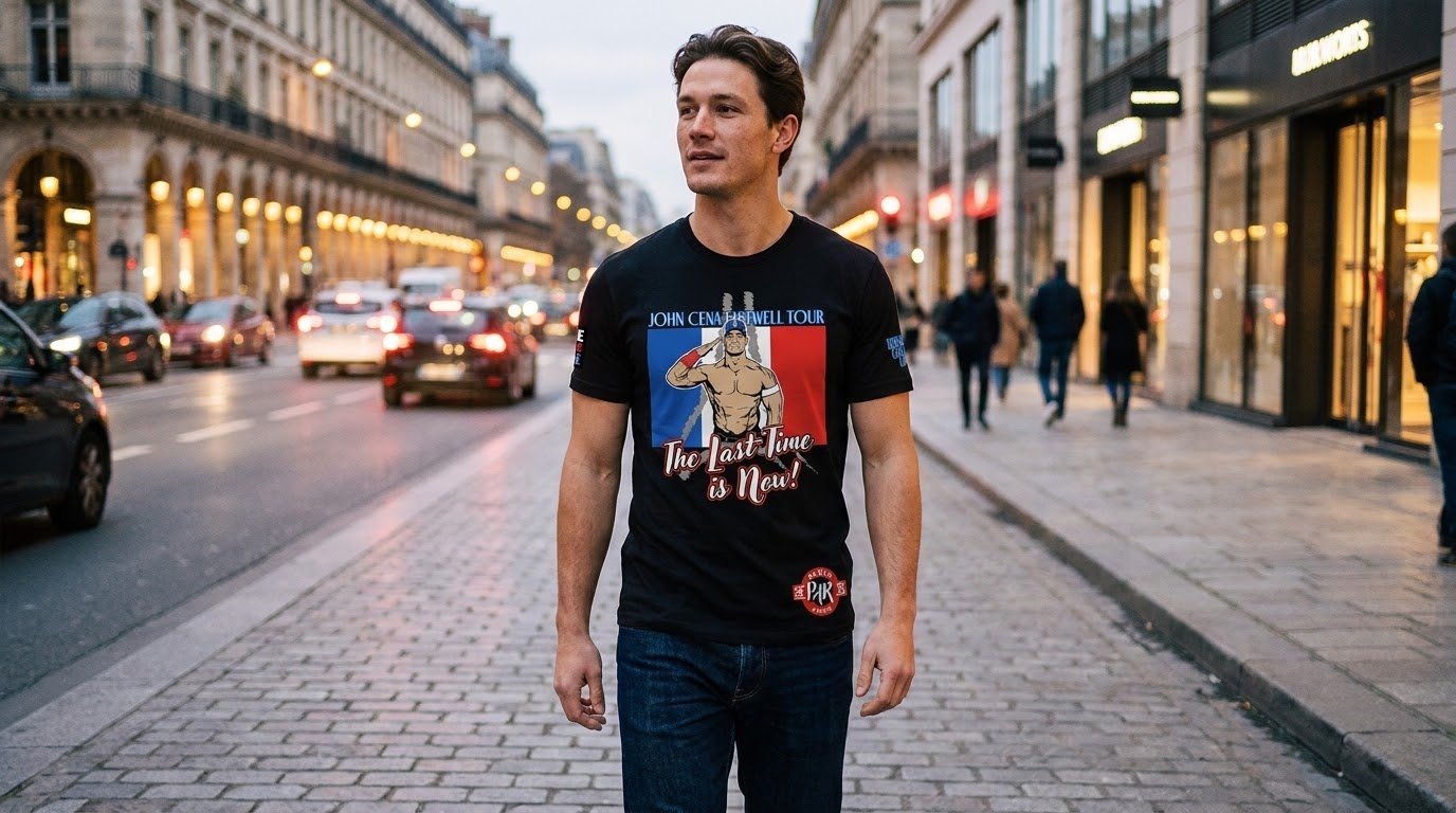 John Cena Paris Shirt Paris farewell collection