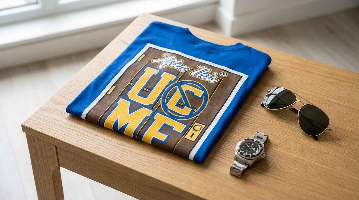 John Cena St Louis Shirt folded blue fanwear product view