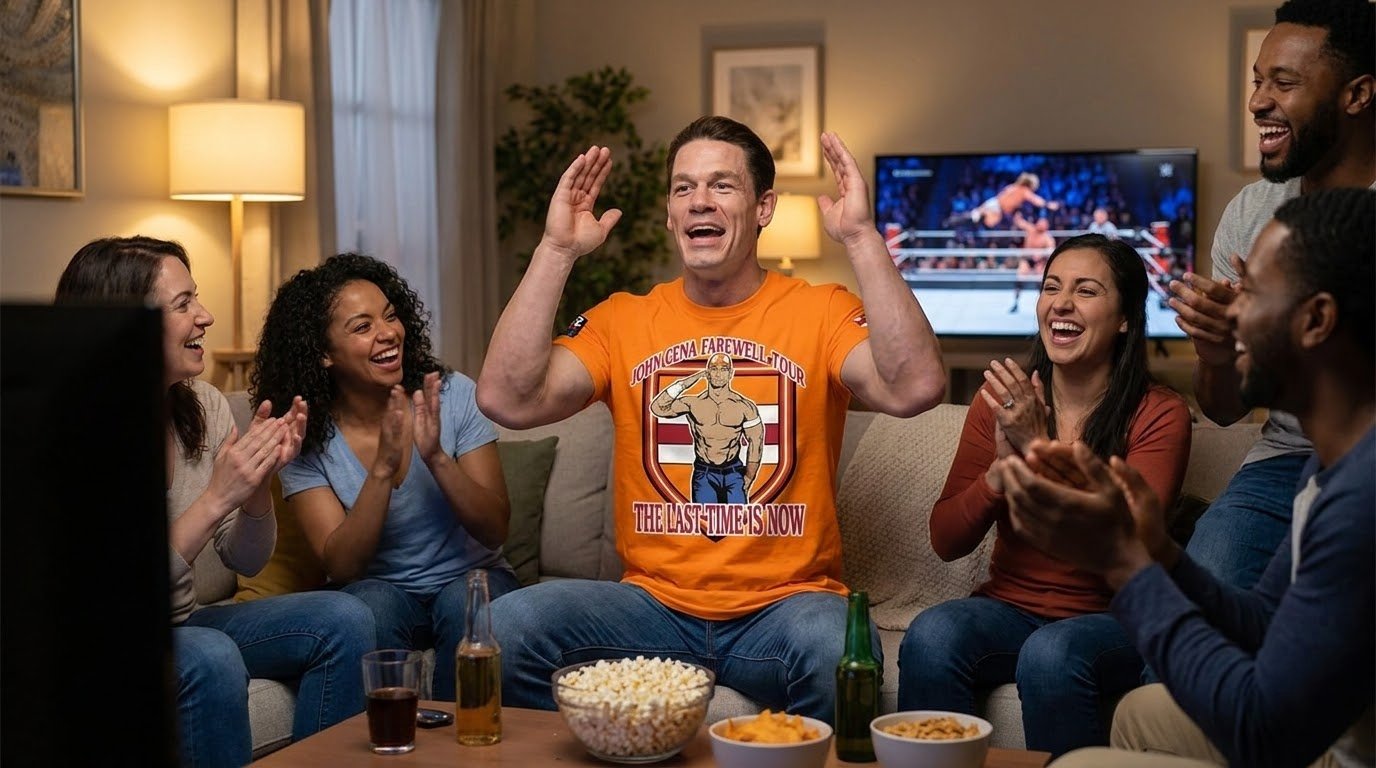 John Cena Tampa Shirt bright orange Farewell Tour front design