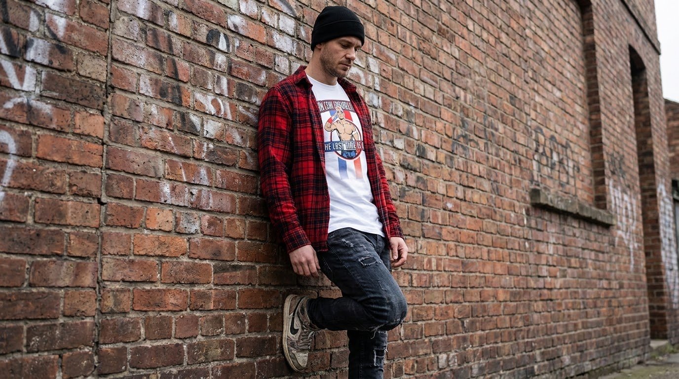 John Cena The Last Time Is Now Shirt white graphic tee worn outdoors