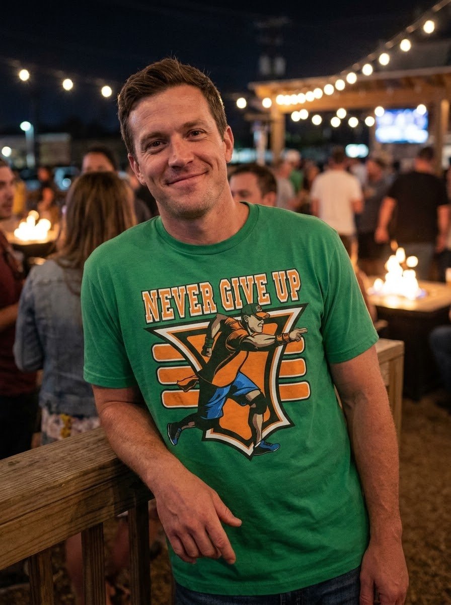 Never Give Up John Cena Shirt fight night outfit