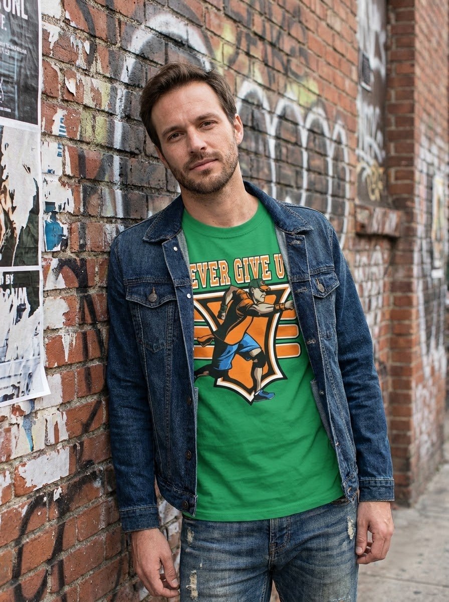 John Cena Never Give Up T Shirts alternate streetwear look