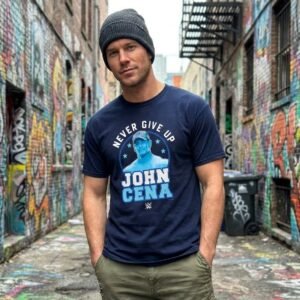 WWE John Cena Never Give Up T Shirt casual street style
