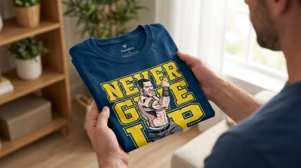 WWE John Cena Never Give Up T Shirt - Image 2