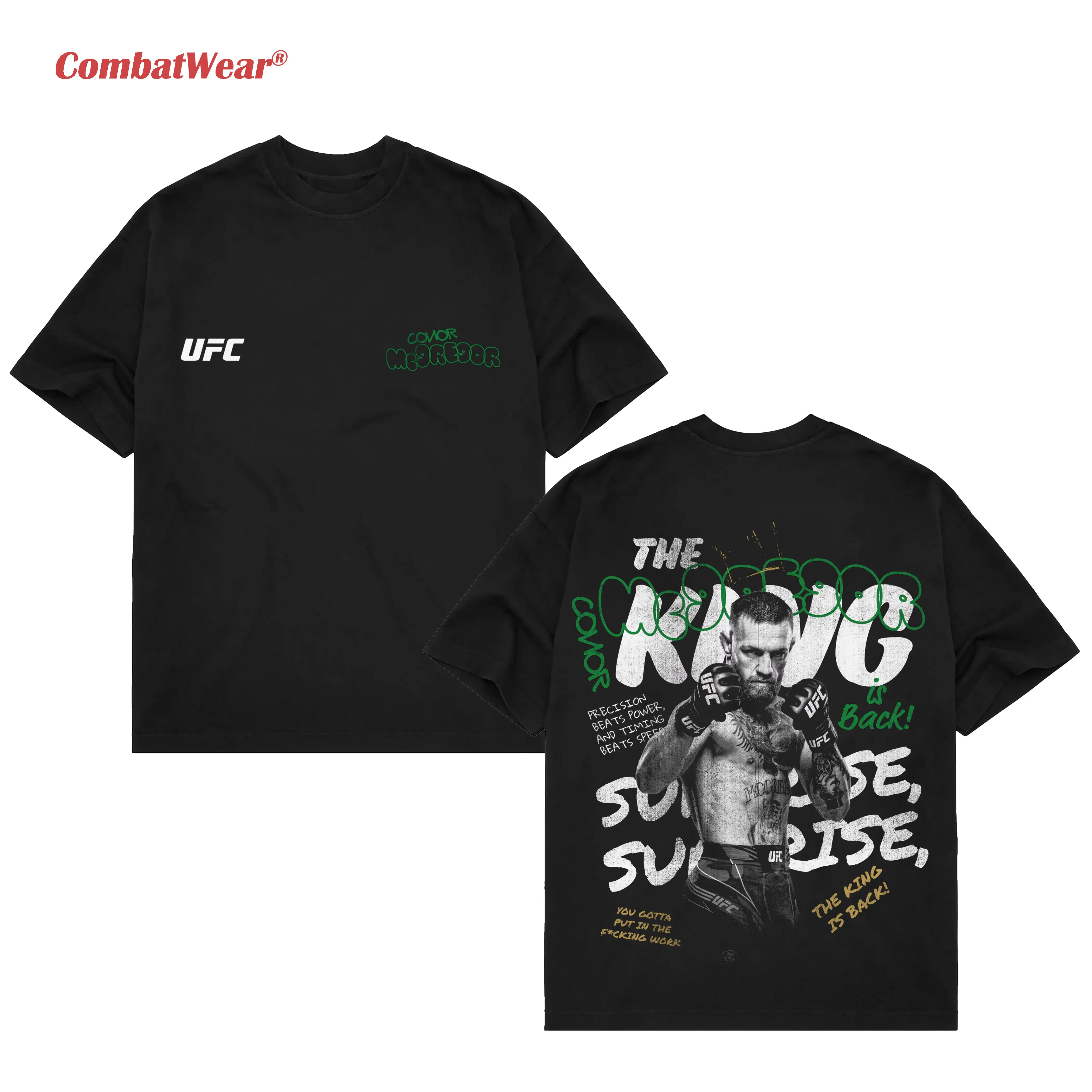 Men's UFC Black Conor McGregor King T-Shirt main product image