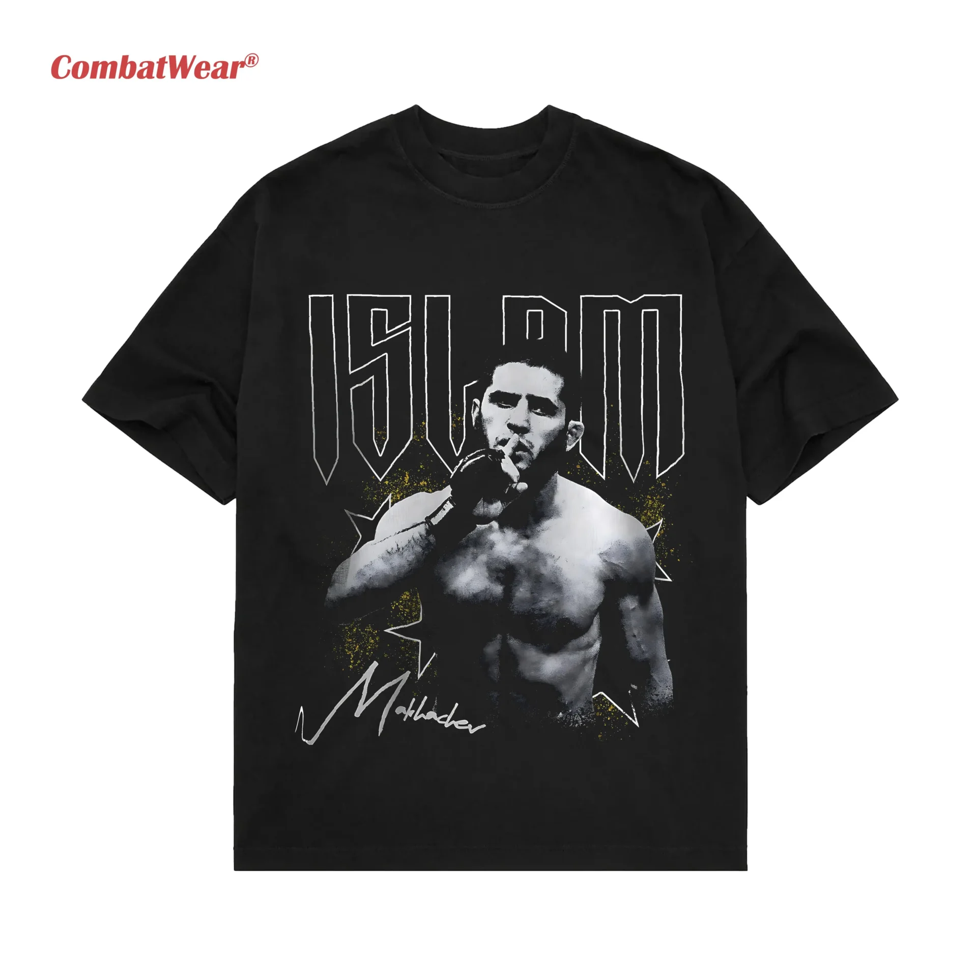 Islam Makhachev UFC black fighter graphic tee