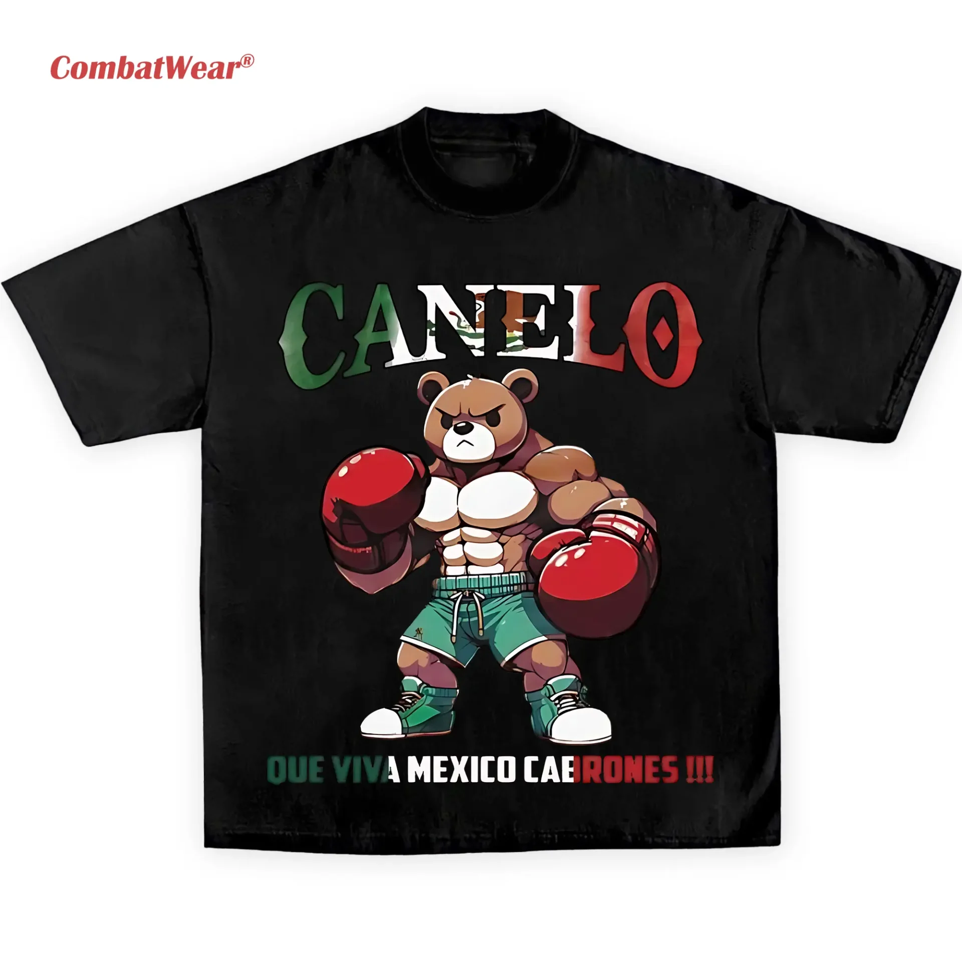 Nice Canelo Bear Que Viva Mexico Cabrones Tee Canelo Alvarez boxing shirt