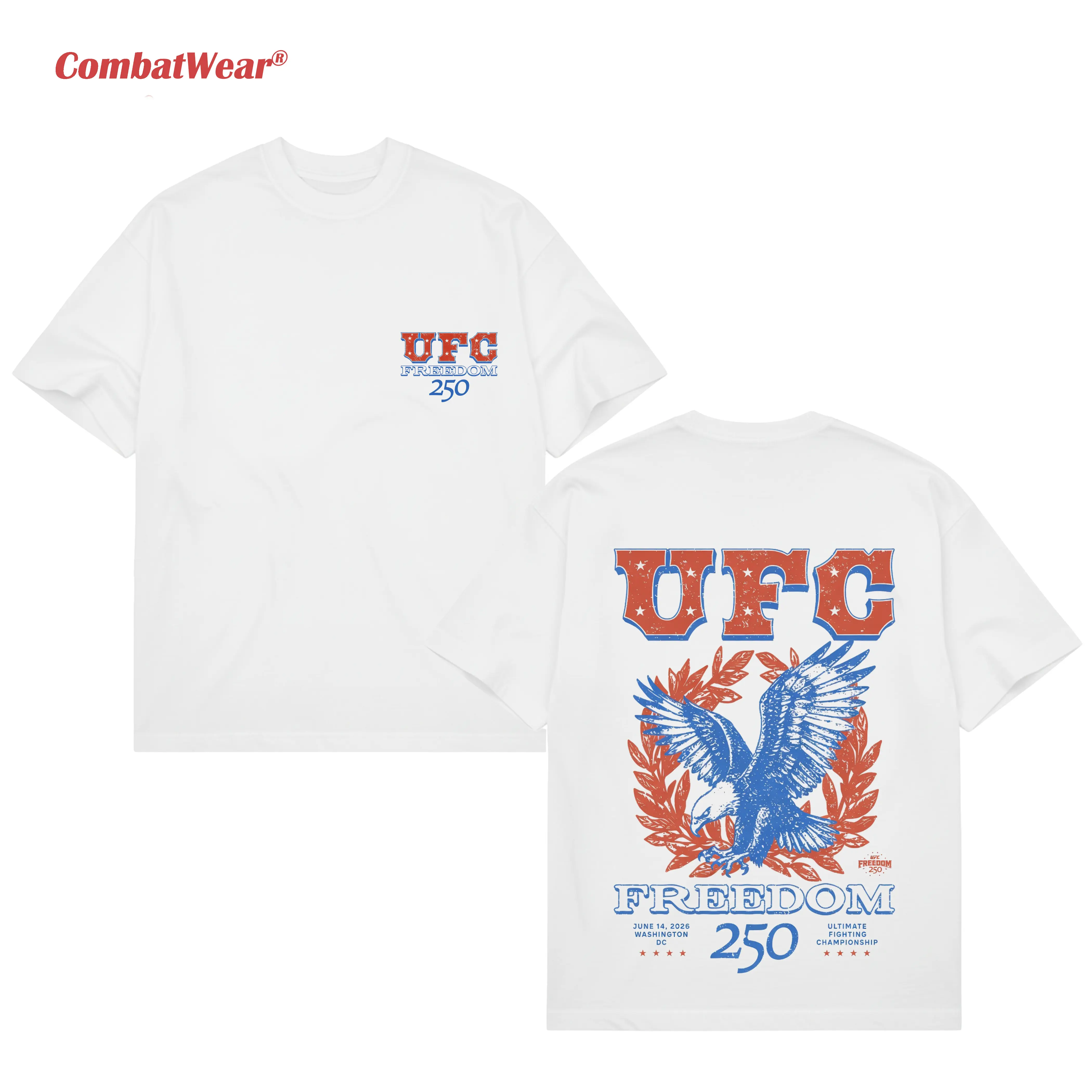 Men's White UFC Freedom 250 Kotinos T-Shirt main product image