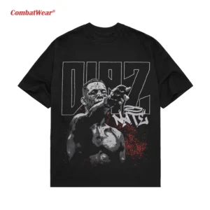 Black CombatWear Nate Diaz Shirt with fighter graphic