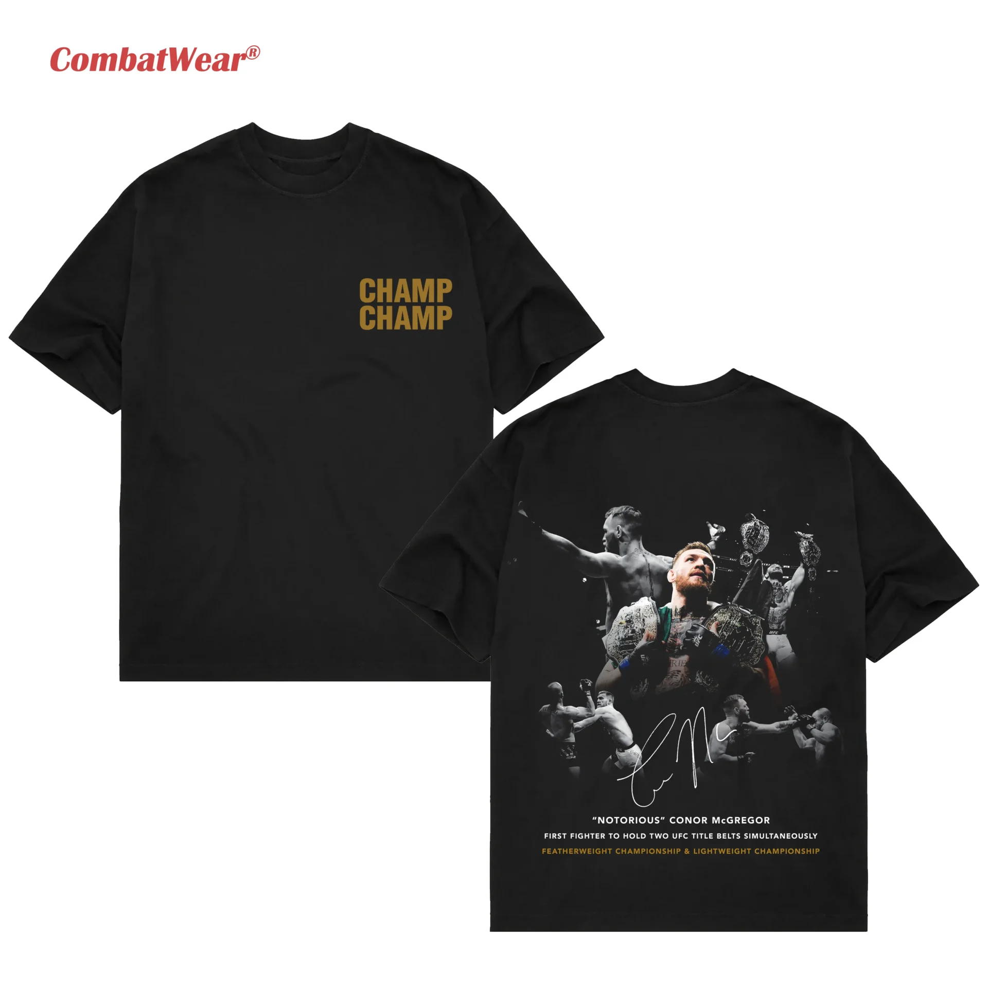 Conor McGregor vintage 90s championship MMA graphic shirt