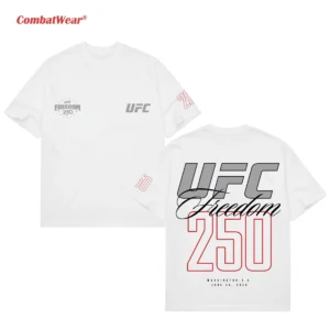 White UFC Freedom 250 T-Shirt main product image