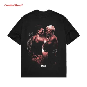 Men's Max Holloway Vs. Charles Oliveira Black UFC 326 Matchup T-Shirt gallery image 2
