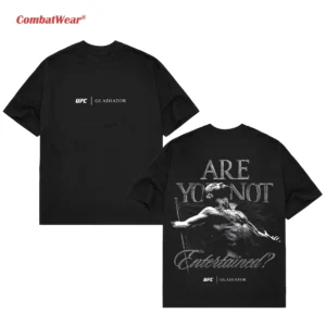 Men's UFC 329 Black Conor McGregor X Gladiator Entertained T-Shirt gallery image 2