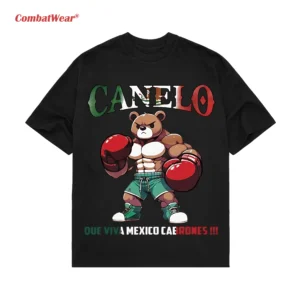 Nice Canelo Bear Que Viva Mexico Cabrones Tee gallery image 2