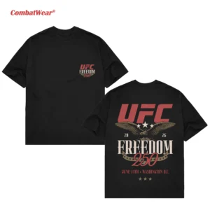 Men's Black UFC Freedom 250 Stars T-Shirt gallery image 2