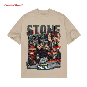 WWE Stone Cold Flames Comic Tee gallery image 2