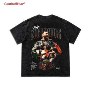 Men's UFC 329 Black Conor McGregor Washed T-Shirt gallery image 3