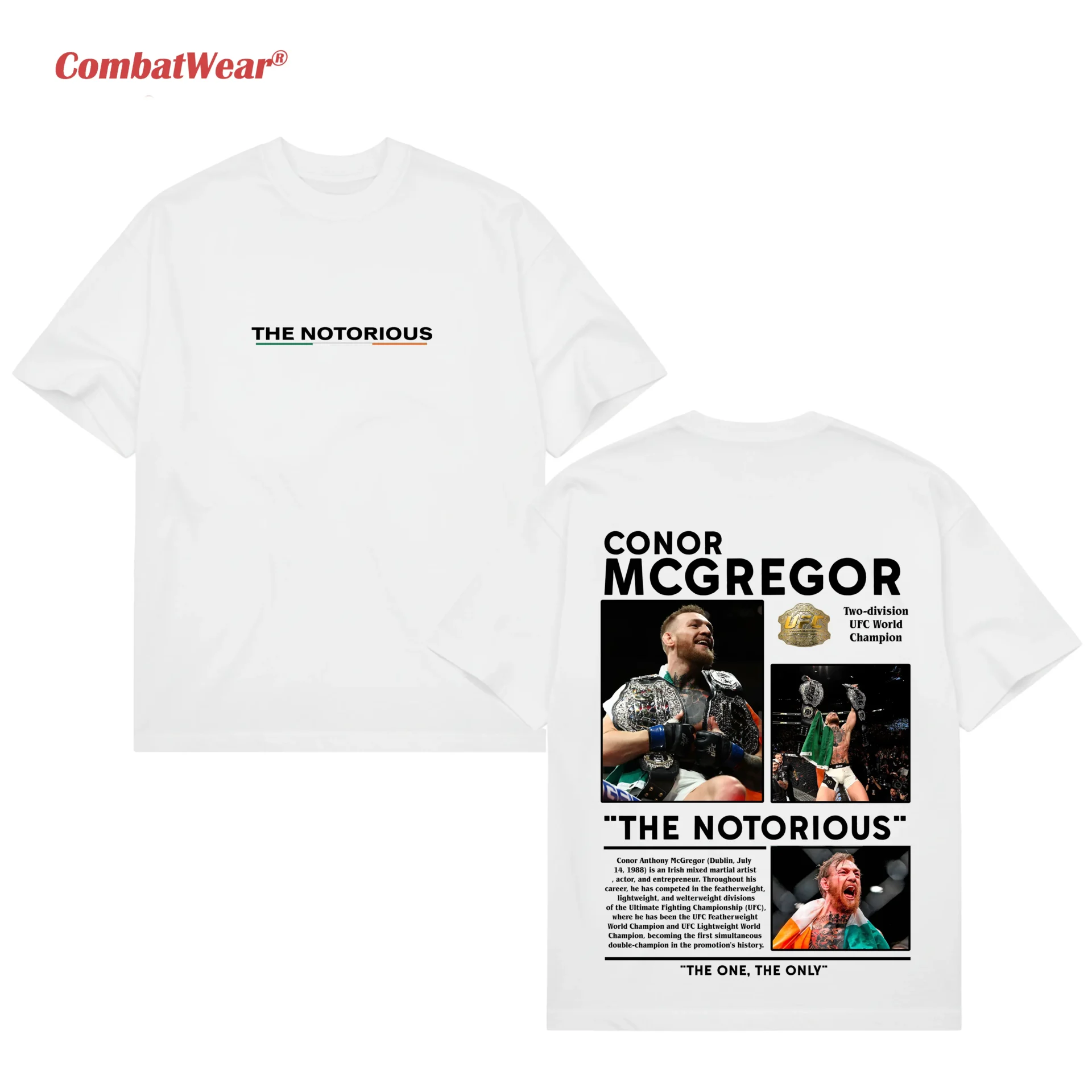 Double World Champion Conor McGregor T-Shirt gallery image 3