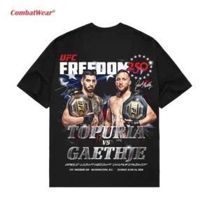 Men's Black UFC Freedom 250 T-Shirt gallery image 3
