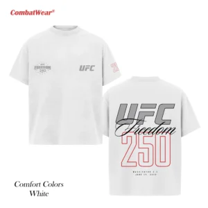 White UFC Freedom 250 T-Shirt gallery image 3