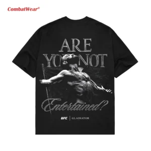 Men's UFC 329 Black Conor McGregor X Gladiator Entertained T-Shirt gallery image 4