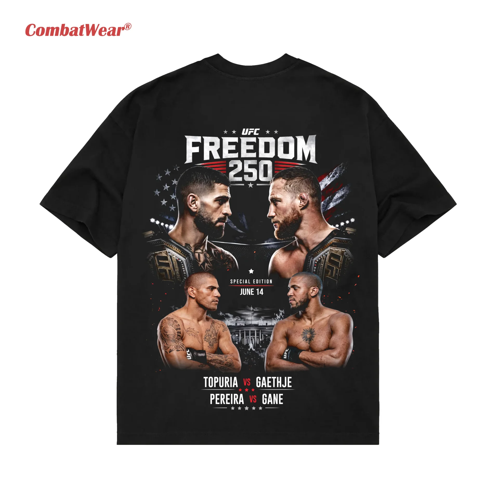 Special Edition UFC Freedom 250 T-Shirt gallery image 4