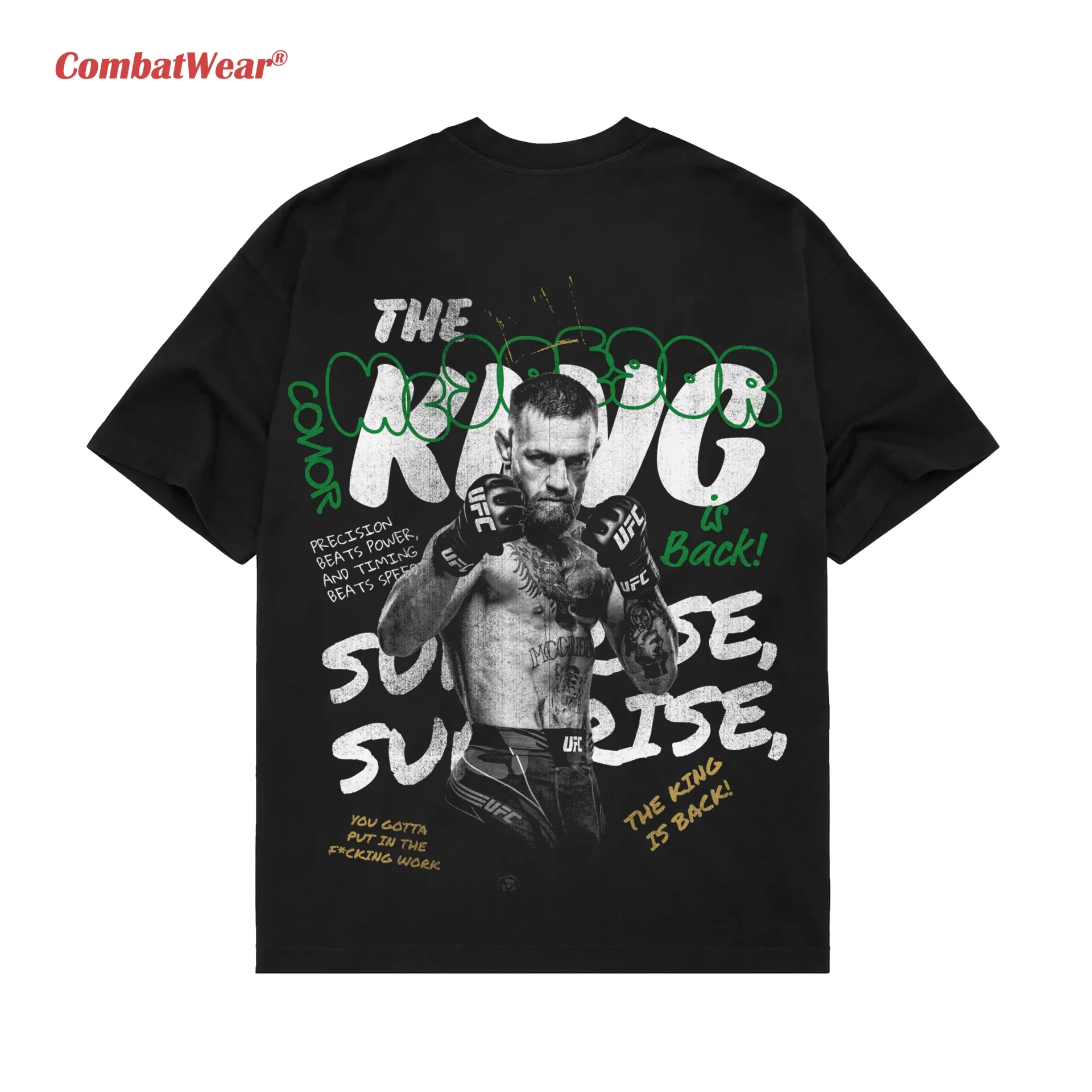 Men's UFC Black Conor McGregor King T-Shirt gallery image 4