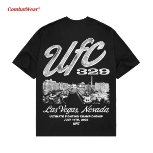Men's Black UFC 329: McGregor Vs. Holloway 2 Strip T-Shirt gallery image 4