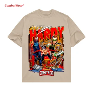 Jeff Hardy WWE Skyline Cartoon Art Tee gallery image 4